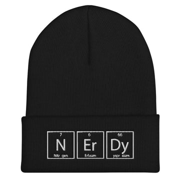 Nerdy Embroidered Unisex Cuffed Beanie - BUCKET POPCORN